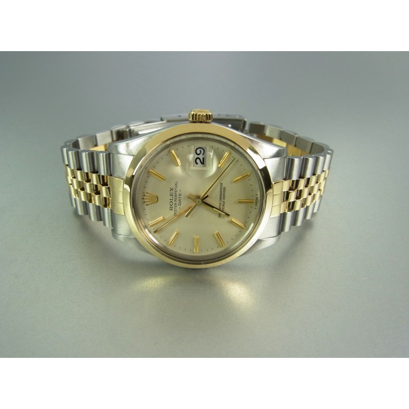ROLEX Oyster Perpetual Date 15003 Stahl/Gold 34 mm Jubileeband