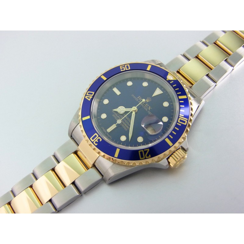 ROLEX Submariner Date 16613 Stahl Gold Two-Tone Bj 2006 Top Zustand