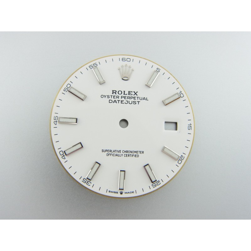 ROLEX Datejust II 2 41 mm Zifferblatt Weiß Dial Ref 126300 126334 Chromalight