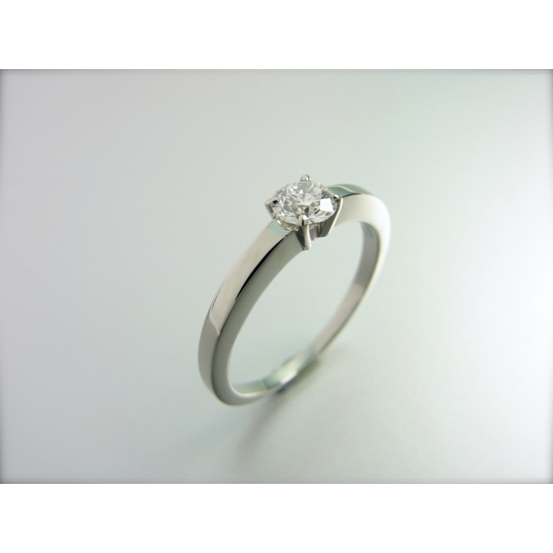 CARTIER Ring Solitair Verlobungsring 950 Platin Diamant 0.40 ct Engagement Ring
