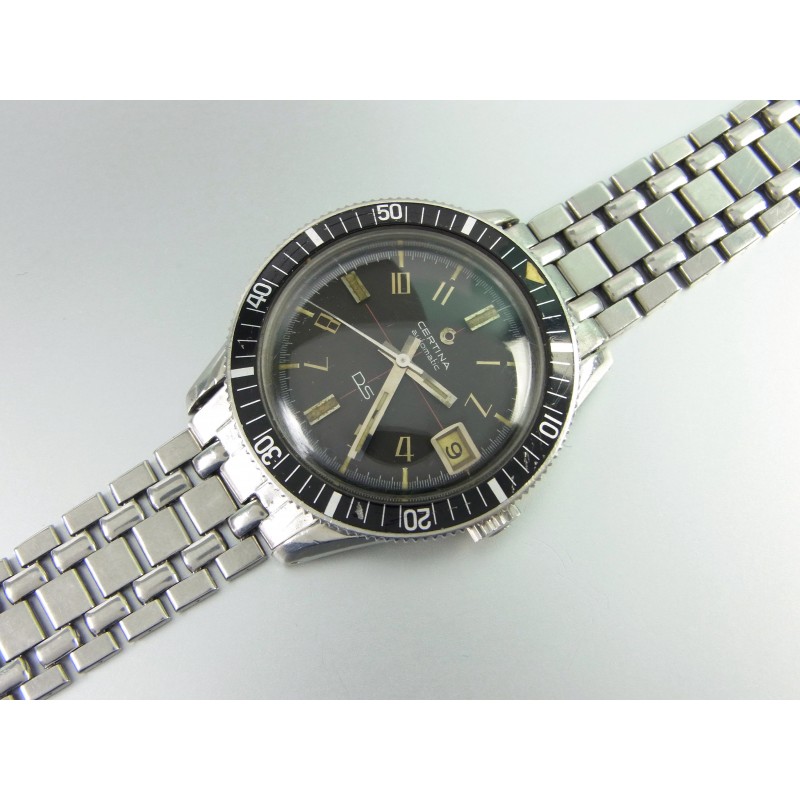 CERTINA DS Automatik Herrenuhr Diver Watch Cross Dial Edelstahl vintage 1969